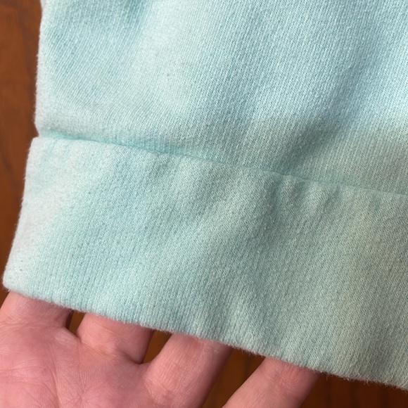 CAT & JACK UEC Girls Size Medium (7/8) Green Tie-Dye Sweater Sweatshirt Heart - Picture 9 of 9